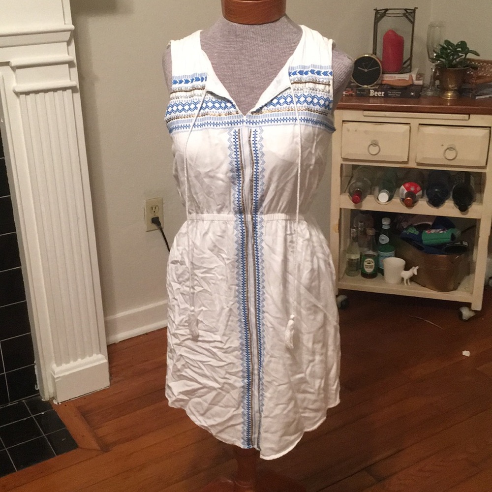 Grecian inspired beaded summer dress